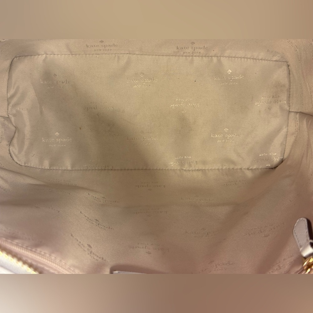 Kate Spade Blue Daily Tote Top Zipper Closure Front Slip Pocket Gently Used EUC - Picture 13 of 17